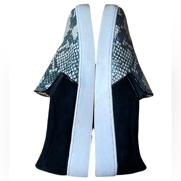 Vionic Splendid snakeskin black tan slip-on supportive casual sneakers size 7 - Picture 6 of 9